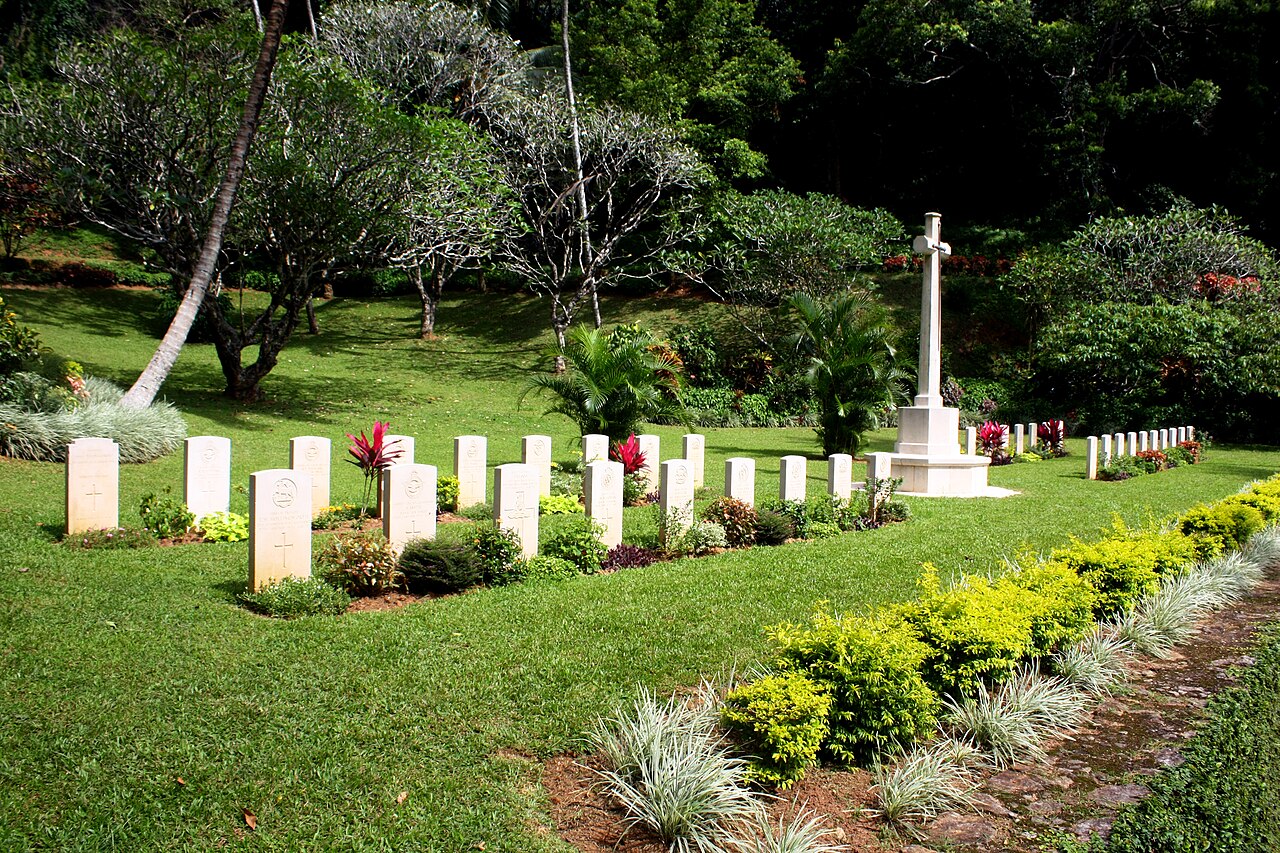 Commonwealth War Cemetery in Kandy, Sri Lanka